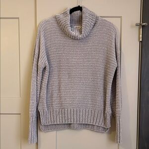 Pink Rose Light Gray Cowl Neck Sweater